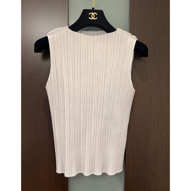 pleats please イッセイミヤケ ノースリーブカットソー トップス T