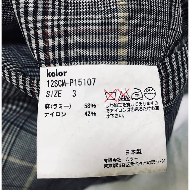 kolor(カラー)のSALE kolor チェックショートパンツ メンズのパンツ(ショートパンツ)の商品写真