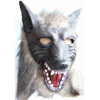 狼マスク オオカミのマスク　狼人間　狼男　リアルな狼マスク　コスプレ(衣装)