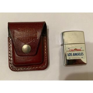 ハーレーダビッドソン(Harley Davidson)のハーレーダビットソン　zippoライター&ケース(タバコグッズ)