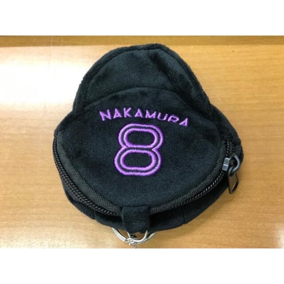 千葉ロッテ キャップポーチキーホルダー&缶バッチ #8 中村奨吾 新品未使用