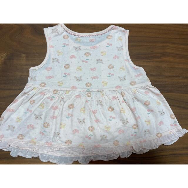 coeur a coeur(クーラクール)のcoeur a coeur クーラクールＴシャツ サイズ90 女の子　ワンピース キッズ/ベビー/マタニティのキッズ服女の子用(90cm~)(Tシャツ/カットソー)の商品写真