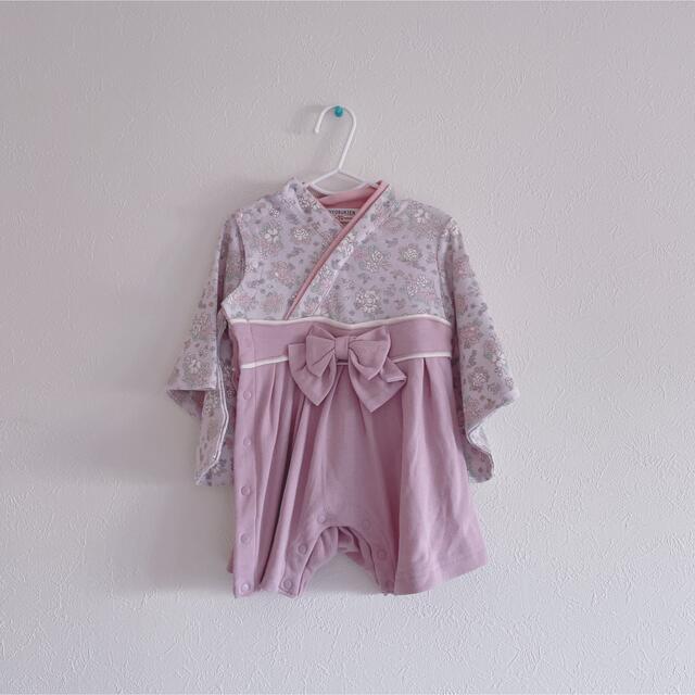 500.袴ロンパース70 キッズ/ベビー/マタニティのベビー服(~85cm)(ロンパース)の商品写真