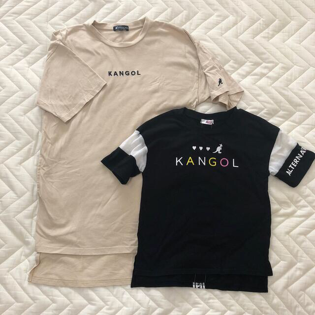 KANGOL(カンゴール)のKANGOL♡ALGYコラボティシャツ！とワンピース キッズ/ベビー/マタニティのキッズ服女の子用(90cm~)(Tシャツ/カットソー)の商品写真