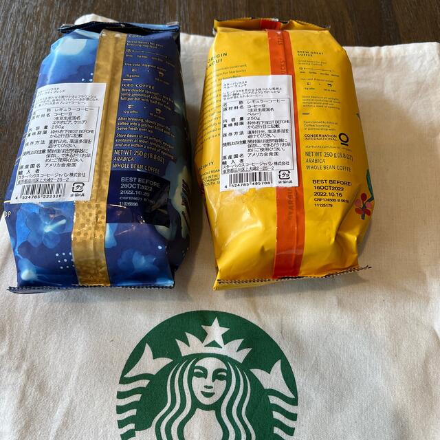 Starbucks Coffee(スターバックスコーヒー)のスタバ⭐️豆　　bag付き❤️ 食品/飲料/酒の加工食品(その他)の商品写真