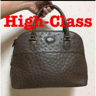オーストリッチ ケリー型 バッグの通販 8点 | フリマアプリ ラクマ の通販 ハイクラス HIGH-CLASS ハイクラス オーストリッチ グリーン ハンドバッグ
