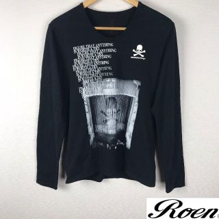 ROEN 新品未使用 フラワー 骸骨 ドクロ Tシャツ 黒