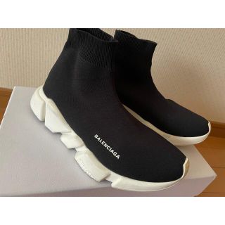 バレンシアガ スニーカー スピードトレーナー マルチロゴ レディースサイズ24 BALENCIAGA 靴