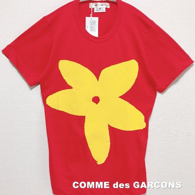 COMME des GARCONS(コムデギャルソン)の【COMME des GARCONS】FLOWERS Tシャツ タグ付未使用 レディースのトップス(Tシャツ(半袖/袖なし))の商品写真