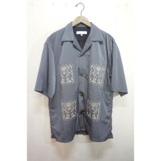 サスクワッチファブリックス(SASQUATCHfabrix.)の美品 21SS サスクワッチ ファブリックス 半袖 シャツ 青灰 921L▲(シャツ)