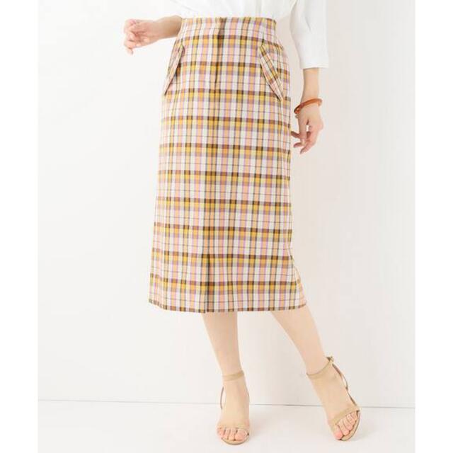 UNITED ARROWS(ユナイテッドアローズ)のheliopole チェック スカート レディースのスカート(ひざ丈スカート)の商品写真