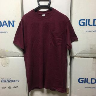 ギルタン(GILDAN)のGILDANギルダン☆半袖無地Tシャツ☆ポケット付き☆マルーン☆Mサイズ(Tシャツ/カットソー(半袖/袖なし))