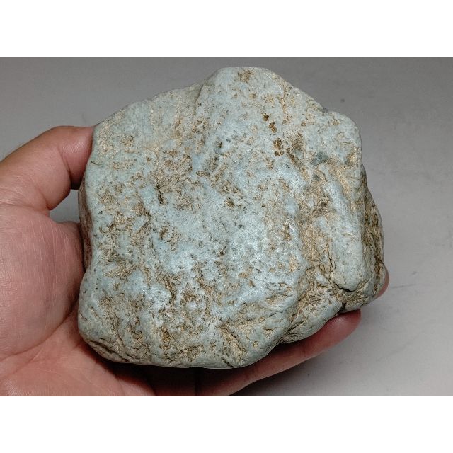 薄青 872g 翡翠 ヒスイ 翡翠原石 原石 鉱物 鑑賞石 自然石 誕生石 水石のサムネイル
