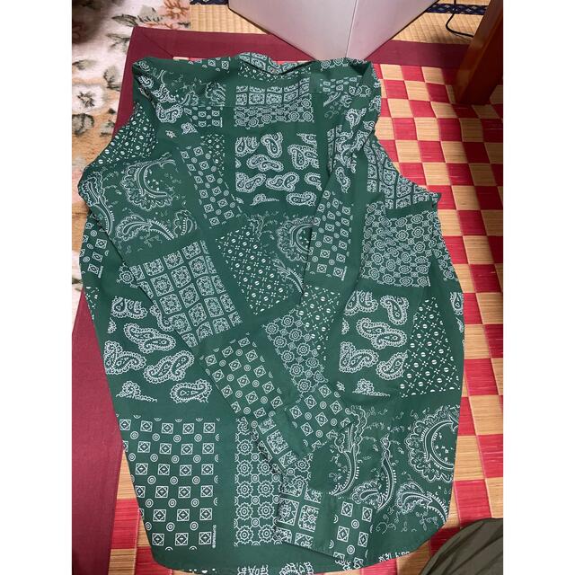 Supreme - supreme paisley grid shirt グリーン Lサイズの通販 by ...
