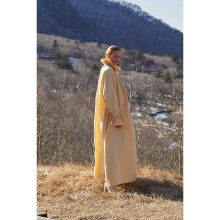 ハイク(HYKE)のPOSTELEGANTfine cotton gather dress　新品(ロングワンピース/マキシワンピース)