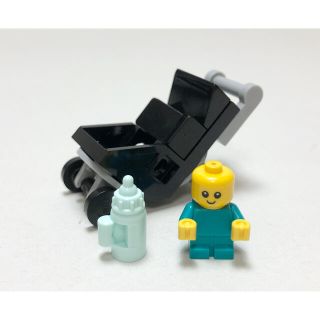 レゴ(Lego)の【新品未使用】レゴ　LEGO ミニフィグ　赤ちゃん　ベビーカー　哺乳瓶(知育玩具)