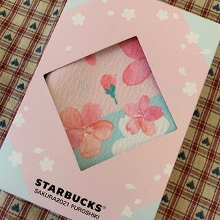 スターバックスコーヒー(Starbucks Coffee)のスタバ　桜2021 風呂敷(日用品/生活雑貨)