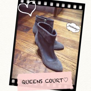 クイーンズコート(QUEENS COURT)のQUEENS COURTのショートブーツ(ブーツ)