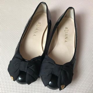 ダイアナ(DIANA)のDIANA エナメルパンプス　バレエシューズ　22cm(バレエシューズ)