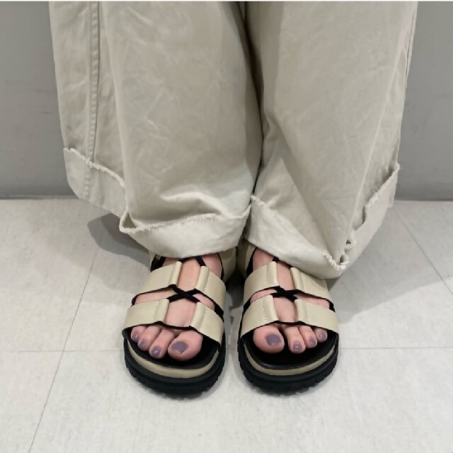 【LE TALON 】GRISE レザーVIBRAMレースUPサンダル