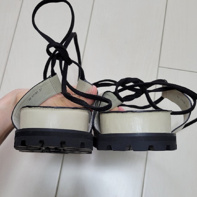 【LE TALON 】GRISE レザーVIBRAMレースUPサンダル
