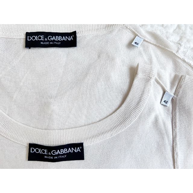 DOLCE&GABBANA(ドルチェアンドガッバーナ)のDOLCE&GABBANA 美品 レース シルク アンサンブル 40/42 レディースのトップス(アンサンブル)の商品写真