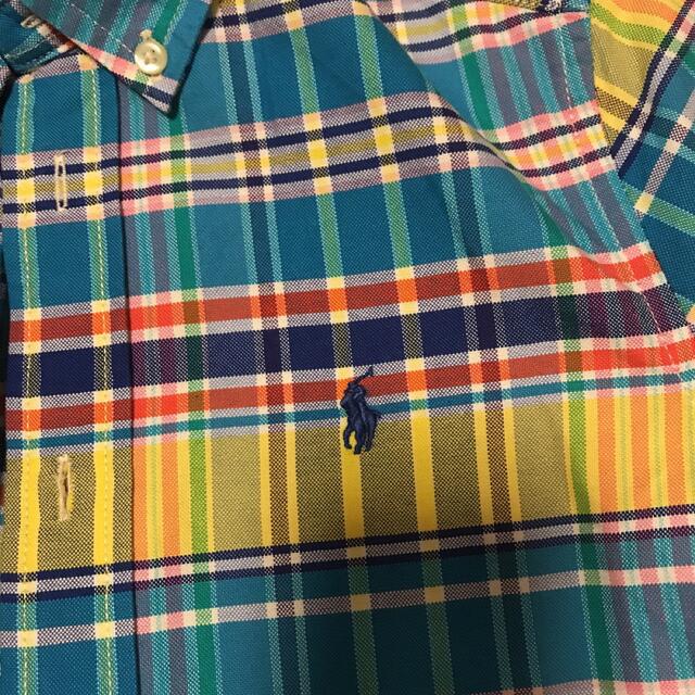 Ralph Lauren(ラルフローレン)の未着用❗️ラルフローレン 半袖チェックシャツ120サイズ❣️ キッズ/ベビー/マタニティのキッズ服男の子用(90cm~)(Tシャツ/カットソー)の商品写真