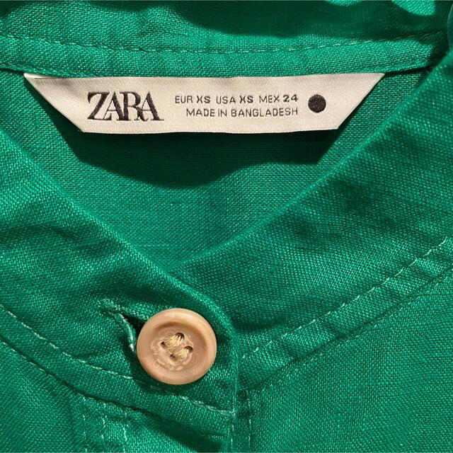 ZARA(ザラ)のZARA  ザラ　リネンチュニックワンピース レディースのワンピース(ロングワンピース/マキシワンピース)の商品写真