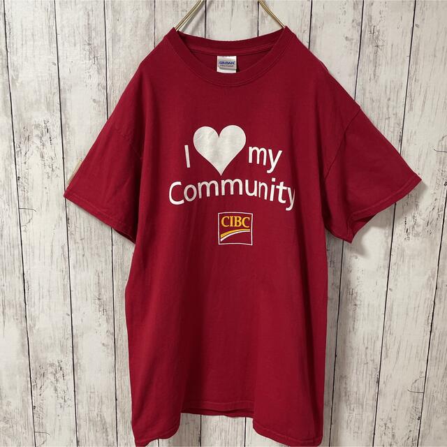 GILDAN(ギルタン)のGILDAN ギルダン CIBC 企業系 プリント Tシャツ ユニセックス 古着 メンズのトップス(Tシャツ/カットソー(半袖/袖なし))の商品写真