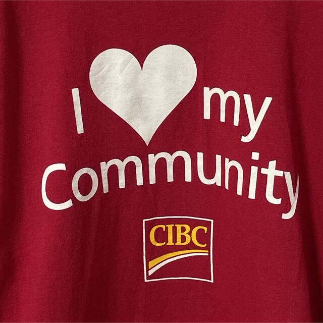 GILDAN(ギルタン)のGILDAN ギルダン CIBC 企業系 プリント Tシャツ ユニセックス 古着 メンズのトップス(Tシャツ/カットソー(半袖/袖なし))の商品写真