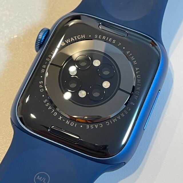 Apple(アップル)のApple Watch 7 41mm バッテリー100% 開封のみ新品未使用 スマホ/家電/カメラのスマートフォン/携帯電話(その他)の商品写真