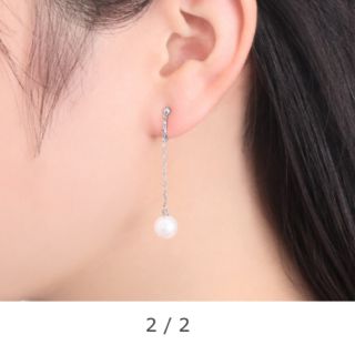 ジュエリーツツミ(JEWELRY TSUTSUMI)の【美品】ツツミ　K10  ホワイトゴールド　パールイヤリング✨(イヤリング)