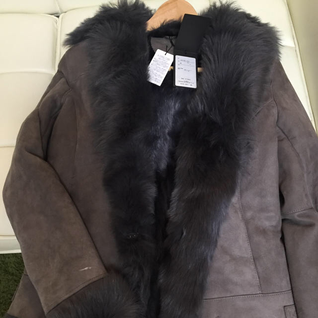 新品 引っ越しのため特価 ナインレーベル 羊革ムートンコート | www