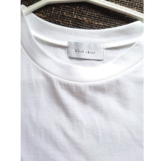 c'est chic! ドッキングフリルTシャツ レディースのトップス(カットソー(半袖/袖なし))の商品写真