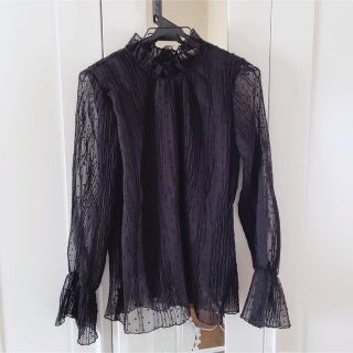 ★セール価格★ 美品　レース トップス ブラウス　韓国ファッション　ZARA (シャツ/ブラウス(長袖/七分))