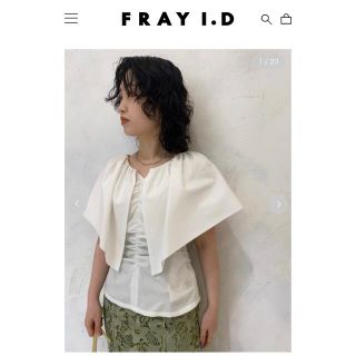 ビックカラーフリルブラウス 新品未使用タグ付★FRAY I.D フレイアイディー