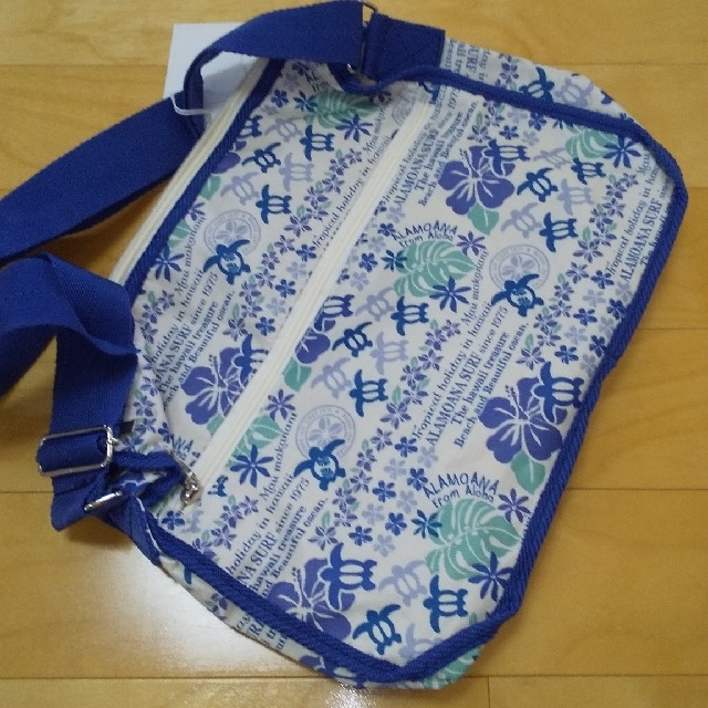 ハワイアン ホヌ レスポ風 ショルダーバッグ ブルー レディースのバッグ(ショルダーバッグ)の商品写真