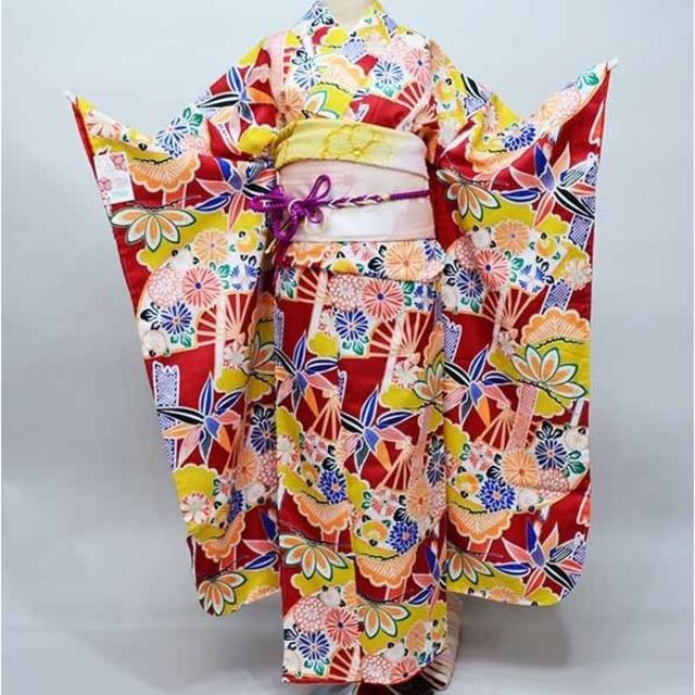 ★即決 セール★ 和遊日ブランド 振袖 袋帯 長襦袢 ３点セット wyb-8（２－B）　【成人式に！ 結婚式のお呼ばれにも！】 振袖・長襦袢・袋帯セット 和遊日ブランド③