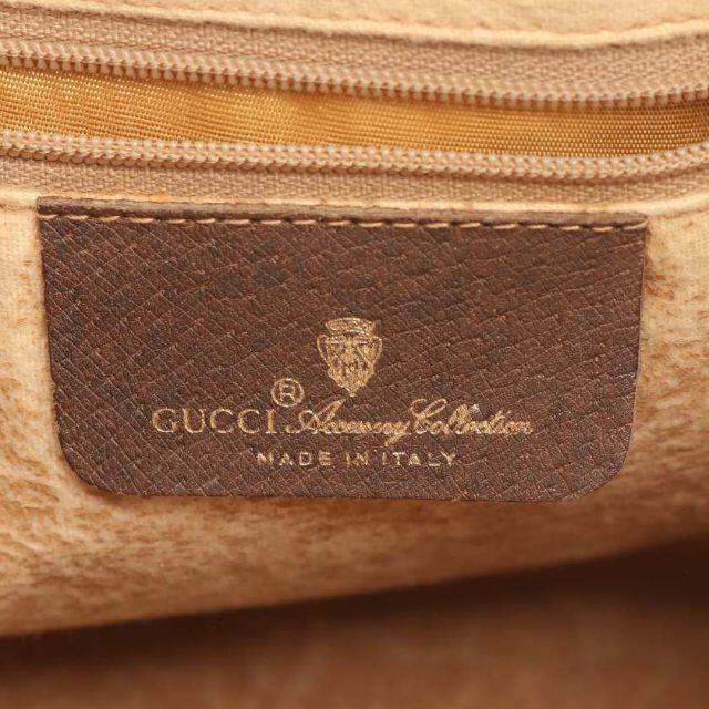 Gucci(グッチ)のオールドグッチ GGプラス シェリーライン ショルダーバッグ PVC レザー レディースのバッグ(ショルダーバッグ)の商品写真