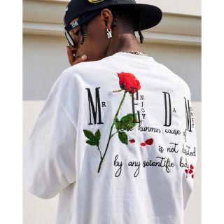 MEDM rose Tシャツ バラ　薔薇 TEE(Tシャツ/カットソー(半袖/袖なし))