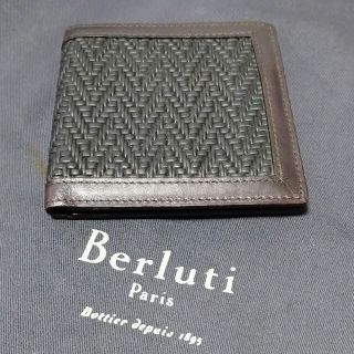 Berluti - ベルルッティ 折り財布 マティスライン 黒×茶の通販｜ラクマ