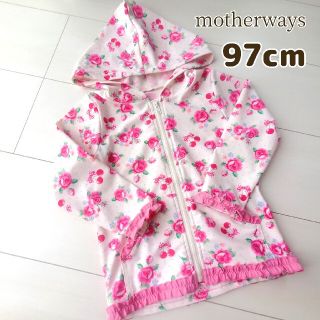 マザウェイズ(motherways)のマザウェイズ　長袖　ラッシュガード　95cm　100cm　花柄　水着　女の子(水着)