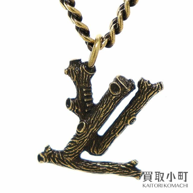 ルイヴィトン【LOUIS VUITTON】MP2780 ペンダント・LVウッド