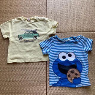 プティマイン(petit main)の☆中古品☆2枚セット　ベビーTシャツ(Ｔシャツ)