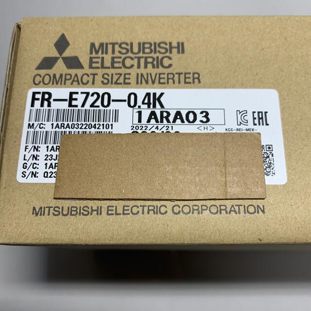 新品未開封 三菱電機 FR-E720-0.4K 1台 インバータ