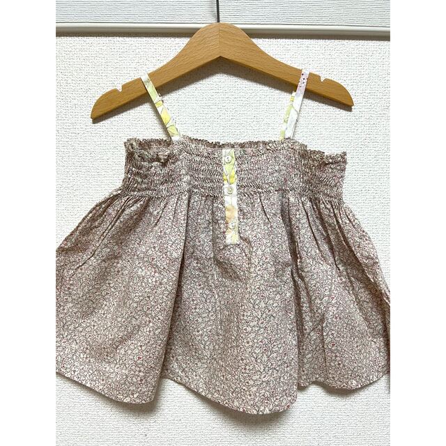 Bonpoint(ボンポワン)のBonpoint ボンポワン　リバティ　キャミソール キッズ/ベビー/マタニティのキッズ服女の子用(90cm~)(Tシャツ/カットソー)の商品写真