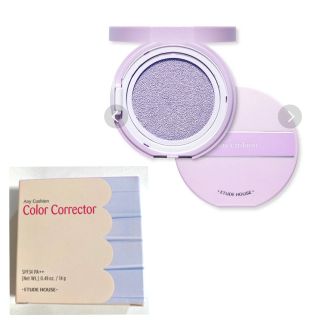 エチュードハウス(ETUDE HOUSE)のETUDE HOUSE エニークッション カラーコレクター ラベンダー(コントロールカラー)