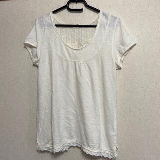 白 tシャツ カットソー (Tシャツ/カットソー(半袖/袖なし))