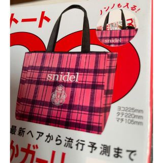 スナイデル(SNIDEL)のsnidel チェックトート(トートバッグ)