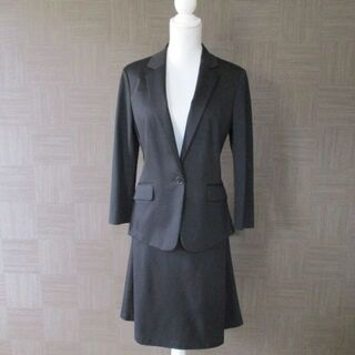 アンタイトル(UNTITLED)のアンタイトル 黒 スカート スーツ 42 4 日本製 大きいサイズ 美品(スーツ)